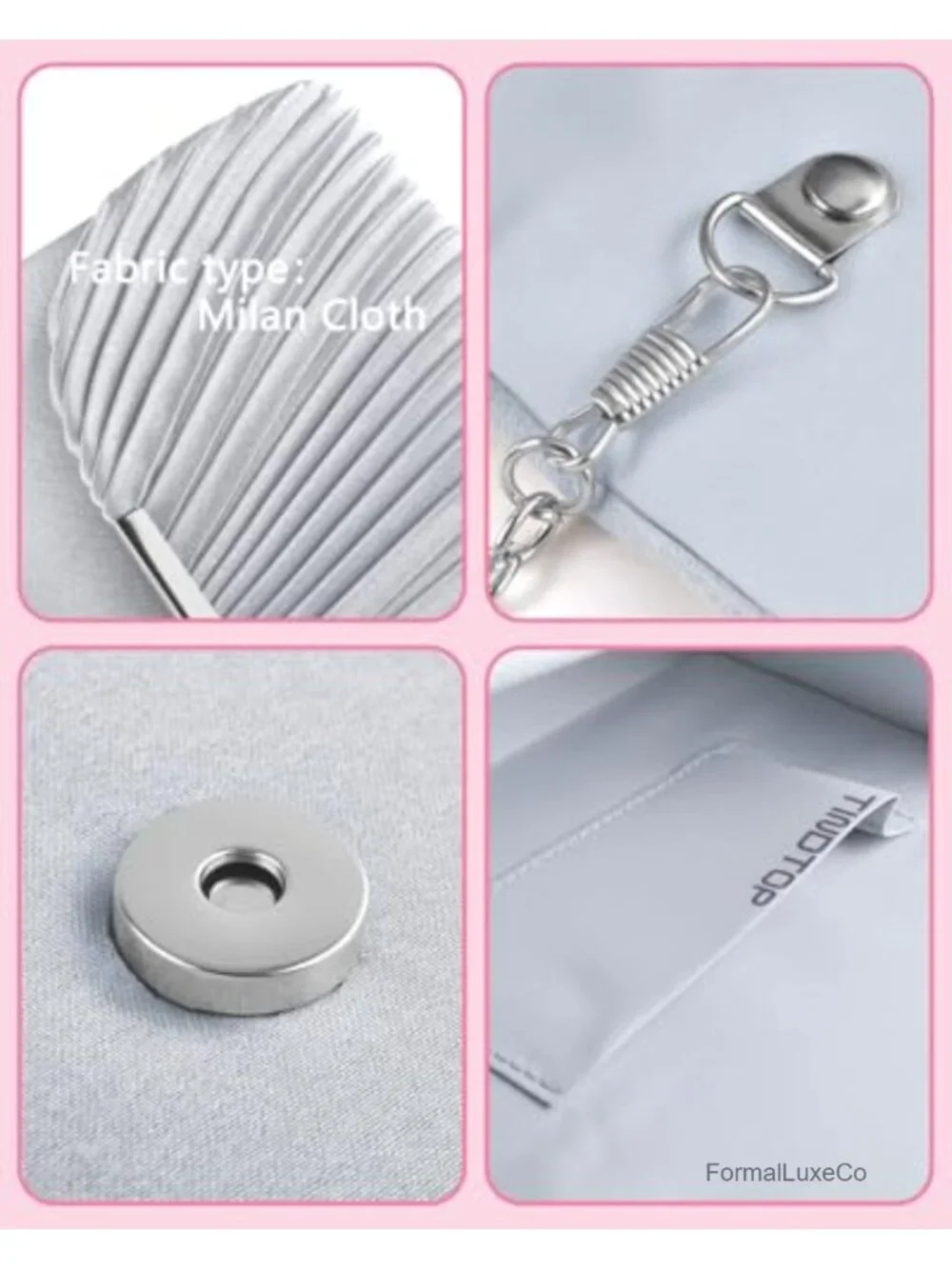 Formal Evening Clutch Purse for Women Weddings Cocktail Prom Envelope Crossbody